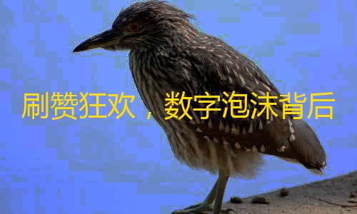 刷赞狂欢,数字泡沫背后的隐秘江湖